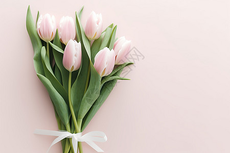 唯美的郁金香花束图片