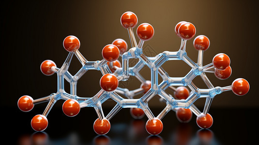 医疗的分子结构背景图片