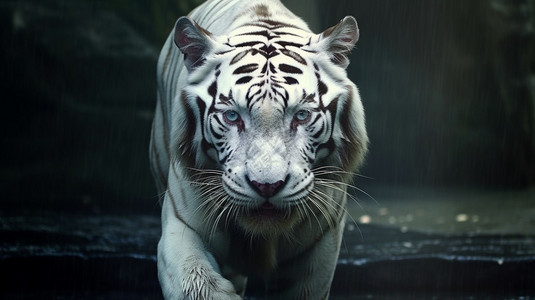 凶猛的动物白虎图片