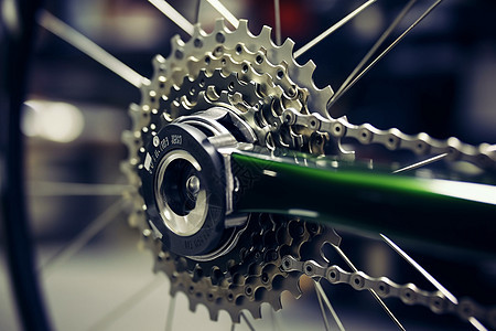 自行车的不锈钢换挡器背景图片