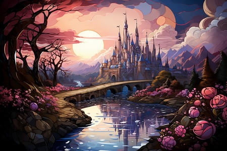 童话世界的梦幻城堡图片