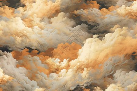中式云彩图案背景图片