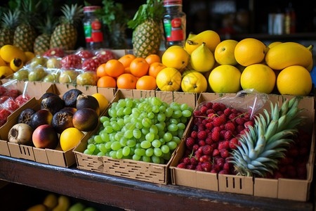 健康的水果产品背景图片