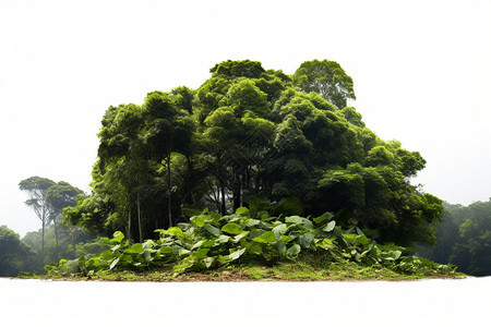 森林的绿色植物图片