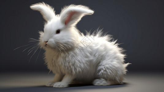 兔子柔软蓬松尾巴背景图片