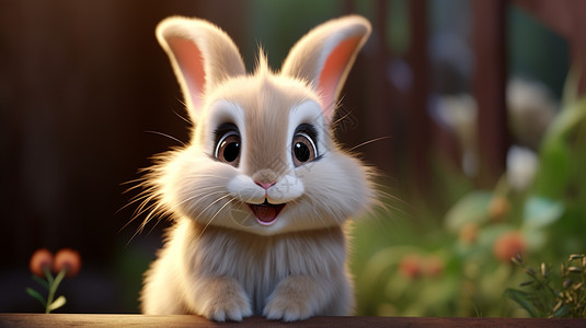 漂亮的兔子兔子尾巴高清图片