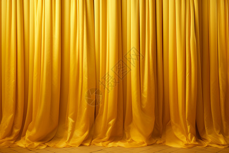 金黄的窗帘图片