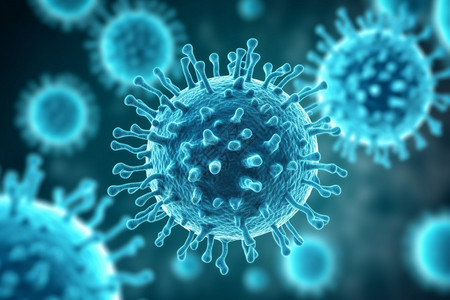 医学研究的细胞病毒图片