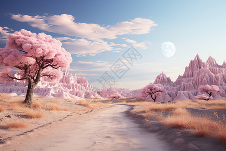 创意美感的沙漠景区图片