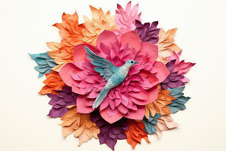 3D创意美感立体花朵背景图片