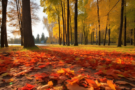 秋季树木景色图片