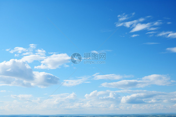 夏天蓝天白云图片