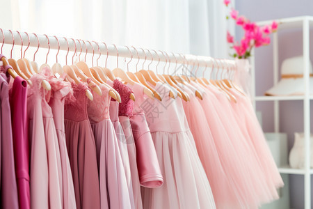 粉色的连衣裙图片