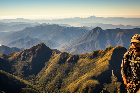 徒步旅行登山图片