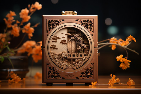 中式包装中秋传统情怀礼盒设计图片