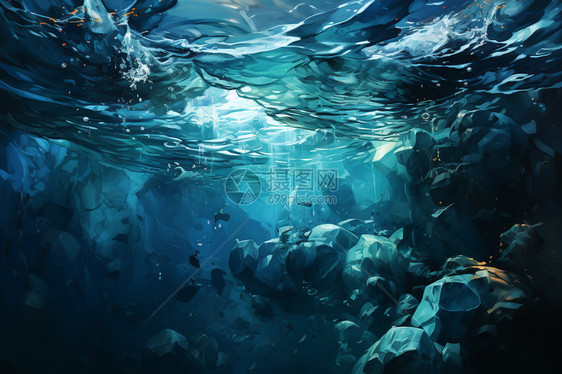 超写实海底世界图片