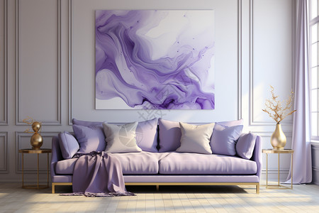 紫色的抽象家装壁纸图片