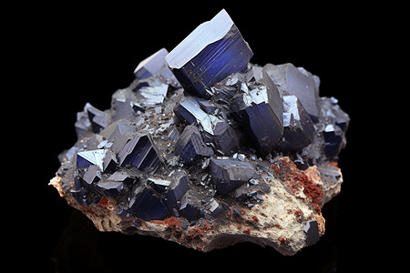 蓝色矿物质图片