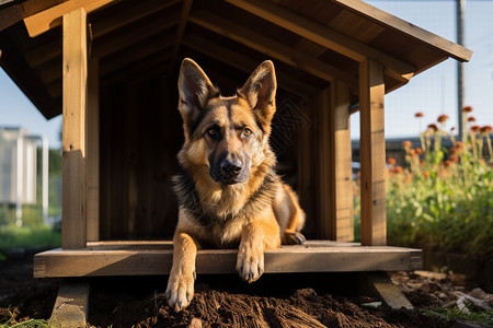 家养的德国牧羊犬图片