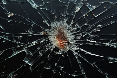 破碎分裂的玻璃背景图片