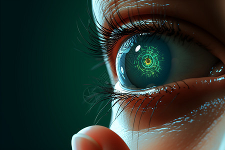 科技眼球背景图片