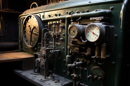 传统的工业蒸汽发动机图片