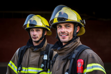 英勇的消防人员图片