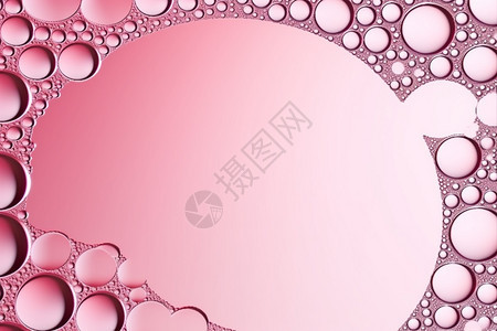 粉色油滴气泡创意背景背景图片