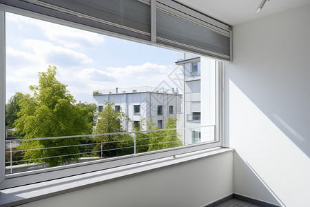 现代办公室建筑的百叶窗图片