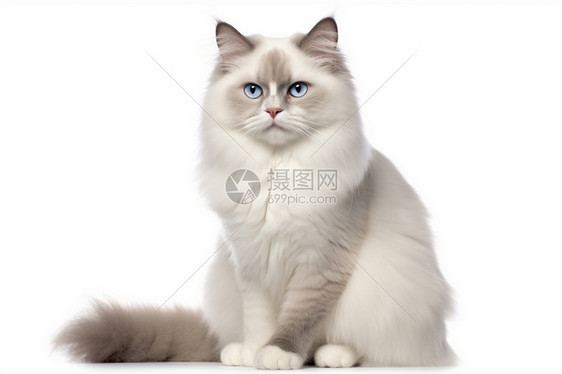 尾巴长长的猫咪图片