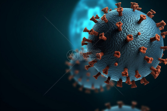 流行的病毒细胞图片