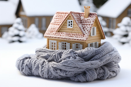 温暖的住宅模型图片