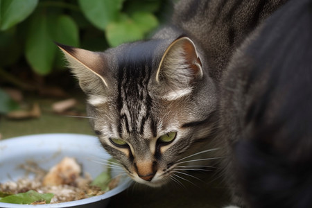 一只流浪猫背景图片