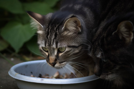 两只流浪猫图片