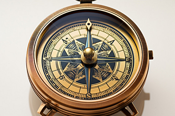 复古的航海指南针图片