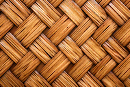 复古竹条编织艺术背景图片