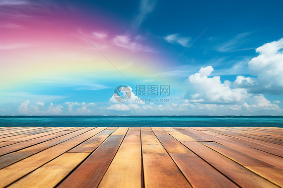 创意彩虹背景图片
