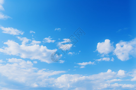 蓝天下漂浮的白云图片