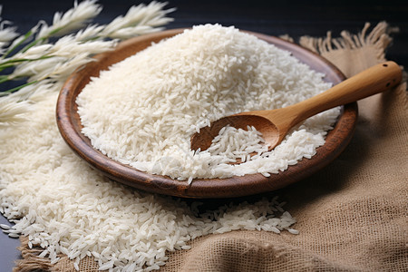 粒粒香大米粮食图片
