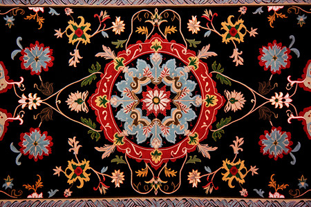 民族刺绣工艺的织物图片