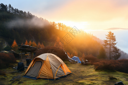 户外冒险登山者图片