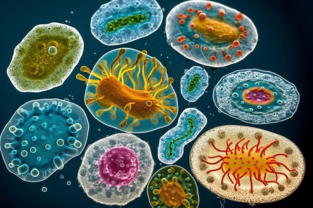 多样化的细胞种类背景图片