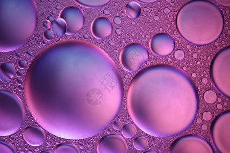 粉色抽象的气泡背景图片