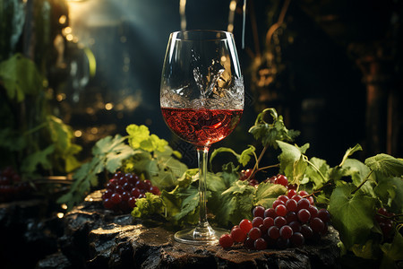红葡萄红酒图片