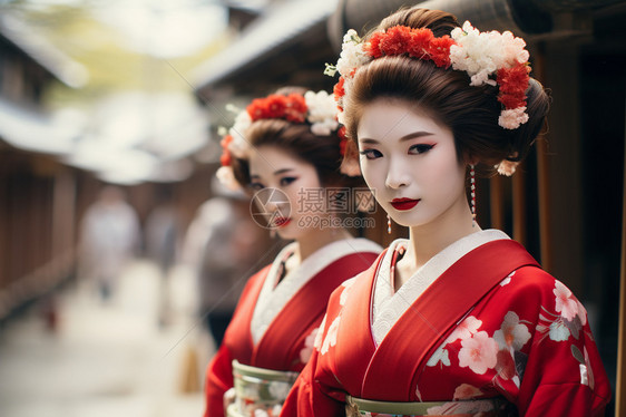 日式和服艺伎图片