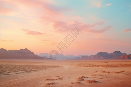 梦幻柔和的沙漠图片