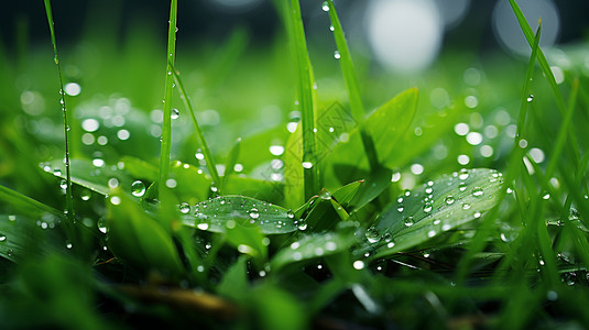 雨中的草图片