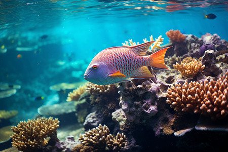 珊瑚礁梨的鱼图片