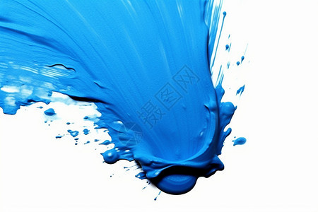 泼溅的蓝色油漆背景图片