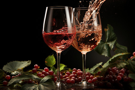 美味的葡萄酒背景图片